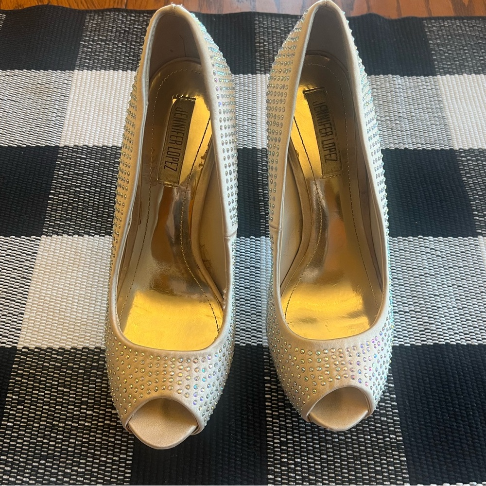 Jennifer Lopez Bedazzled Heels